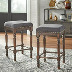 Tabouret de comptoir à pieds tournés