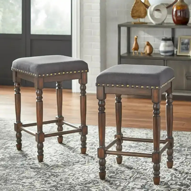 Tabouret de comptoir à pieds tournés