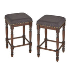 Tabouret de comptoir à pieds tournés