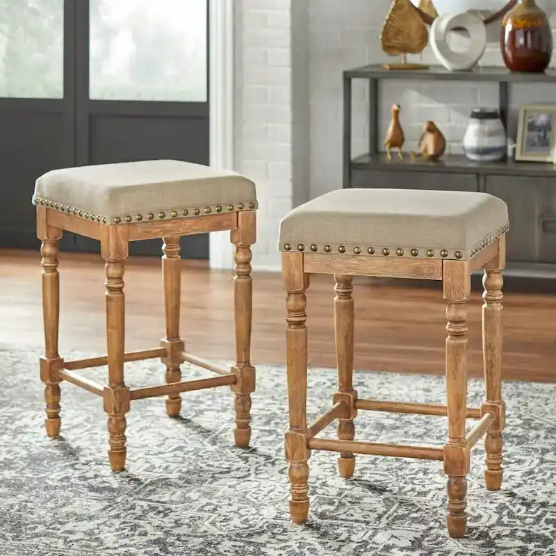 Tabouret de comptoir à pieds tournés