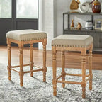 Tabouret de comptoir à pieds tournés