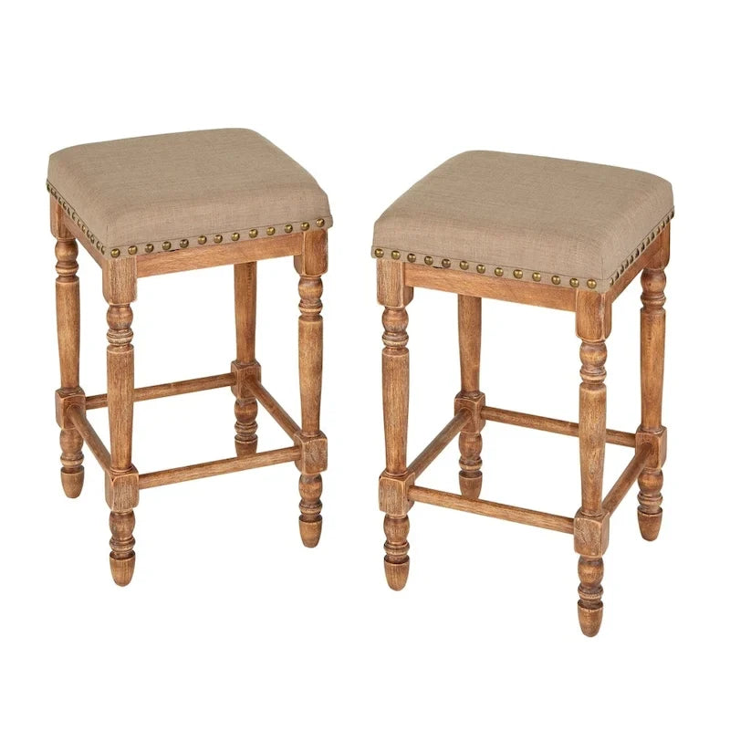 Tabouret de comptoir à pieds tournés