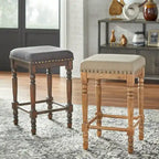 Tabouret de comptoir à pieds tournés