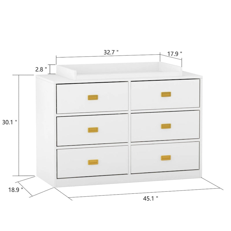 45.1W Commode à langer