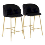 Tabouret de bar en velours