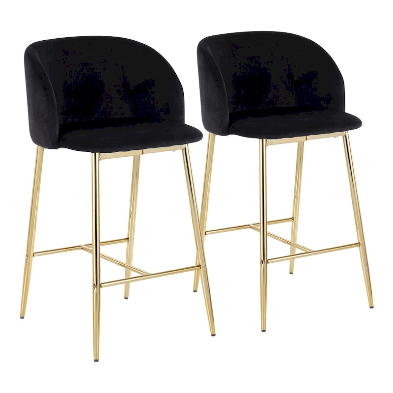 Tabouret de bar en velours