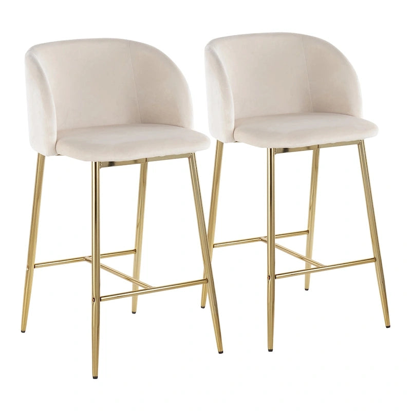 Tabouret de bar en velours