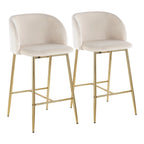 Tabouret de bar en velours