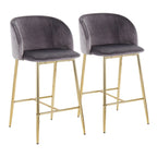 Tabouret de bar en velours