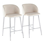 Tabouret de bar en velours