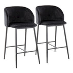 Tabouret de bar en velours