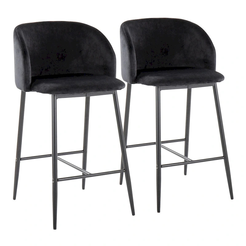 Tabouret de bar en velours