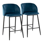 Tabouret de bar en velours