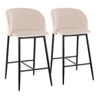 Tabouret de bar en velours