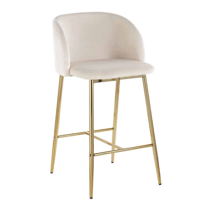 Tabouret de bar en velours