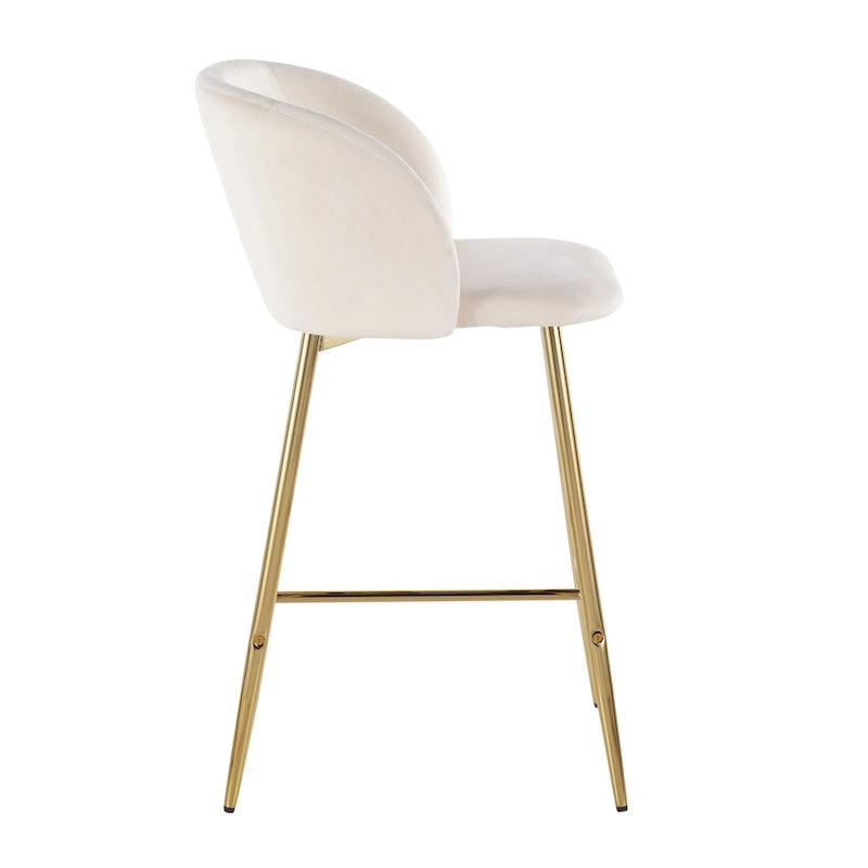 Tabouret de bar en velours