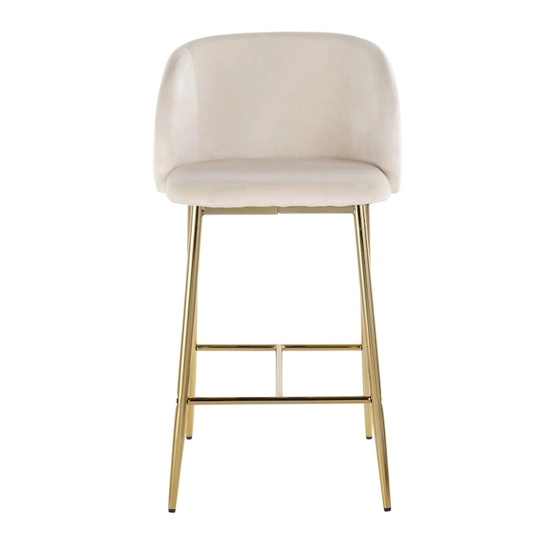 Tabouret de bar en velours