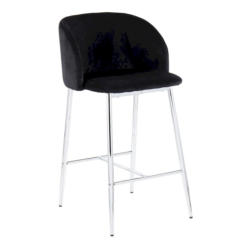 Tabouret de bar en velours