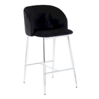 Tabouret de bar en velours