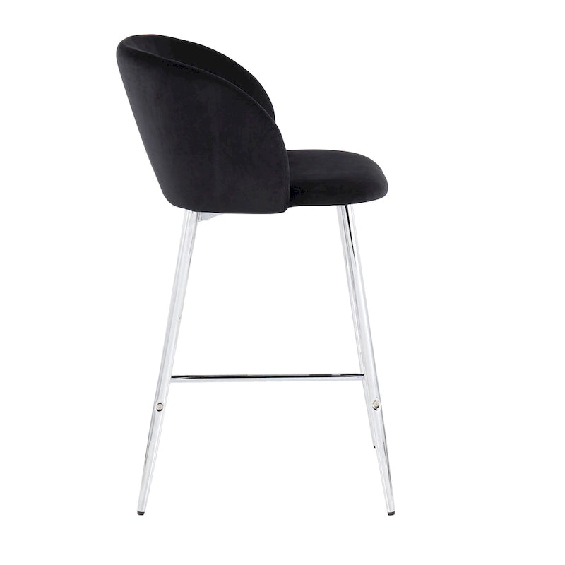 Tabouret de bar en velours