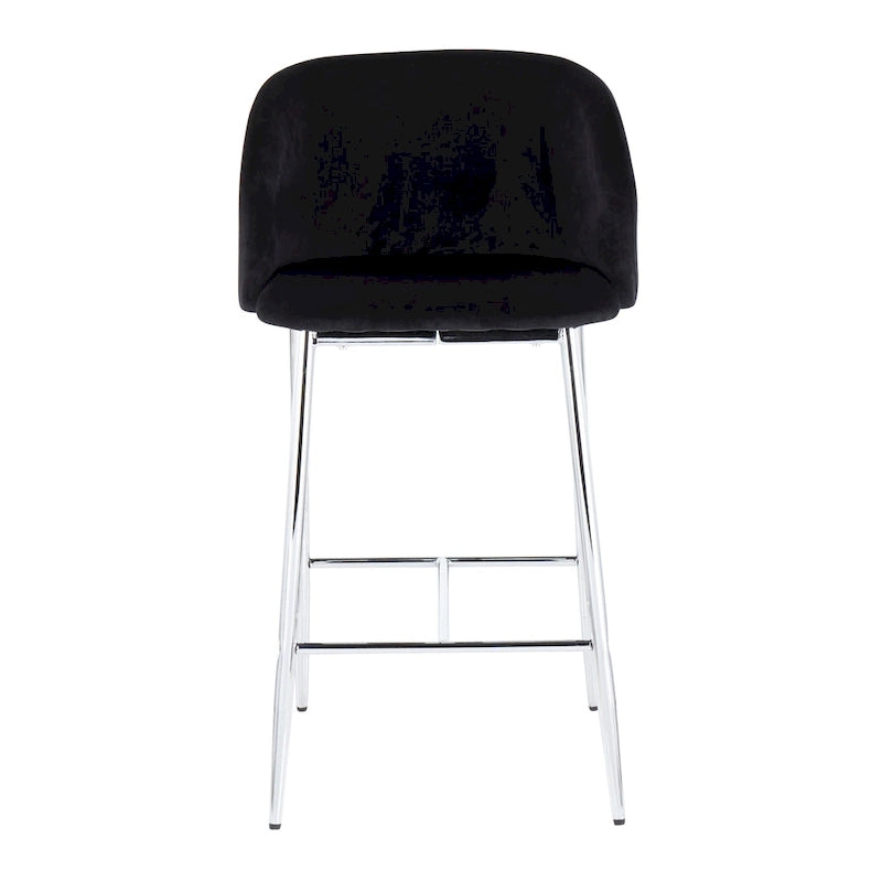 Tabouret de bar en velours