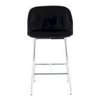 Tabouret de bar en velours