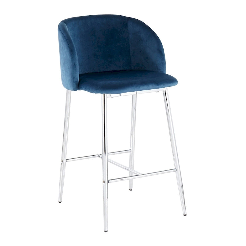Tabouret de bar en velours