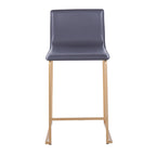 Silver Orchid Mara Upholstered Counter Stool (Set of 2) - N/A