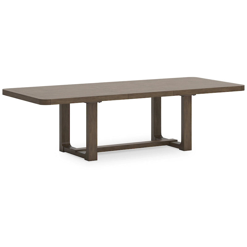 Table à manger à rallonge marron - 46 larg. x 108 prof. x 30 haut.
