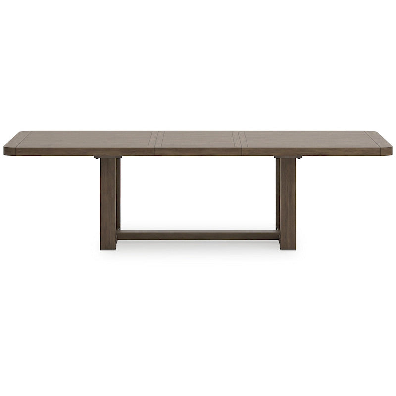 Table à manger à rallonge marron - 46 larg. x 108 prof. x 30 haut.