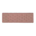 Banc capitonné rose de 62 pouces