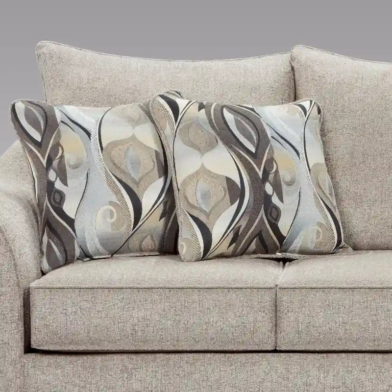 Causeuse en tissu à dossier moelleux