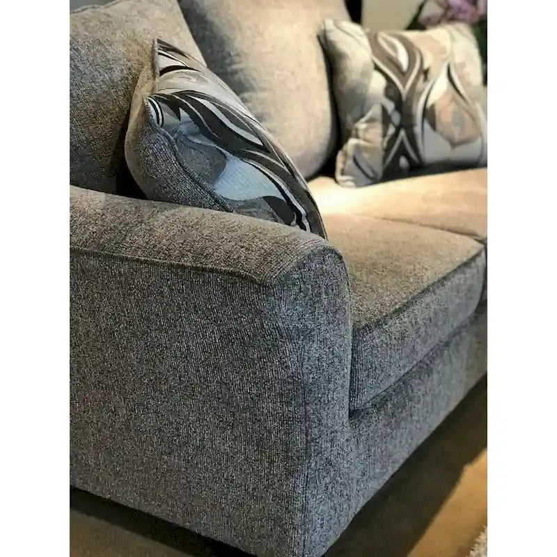 Causeuse en tissu à dossier moelleux