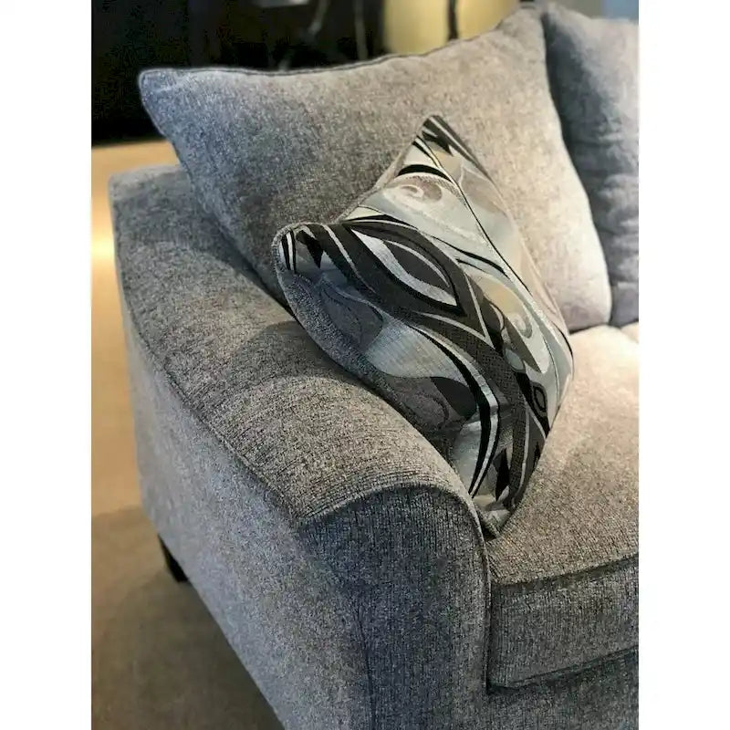 Causeuse en tissu à dossier moelleux