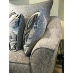 Causeuse en tissu à dossier moelleux