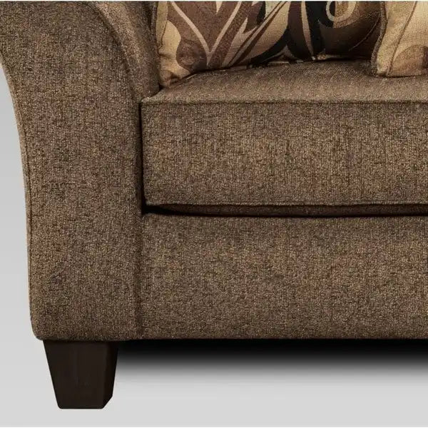 Causeuse en tissu à dossier moelleux