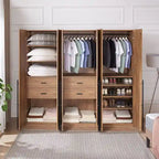 Armoire de garde-robe autoportante moderne