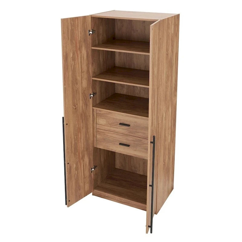 Armoire de garde-robe autoportante moderne
