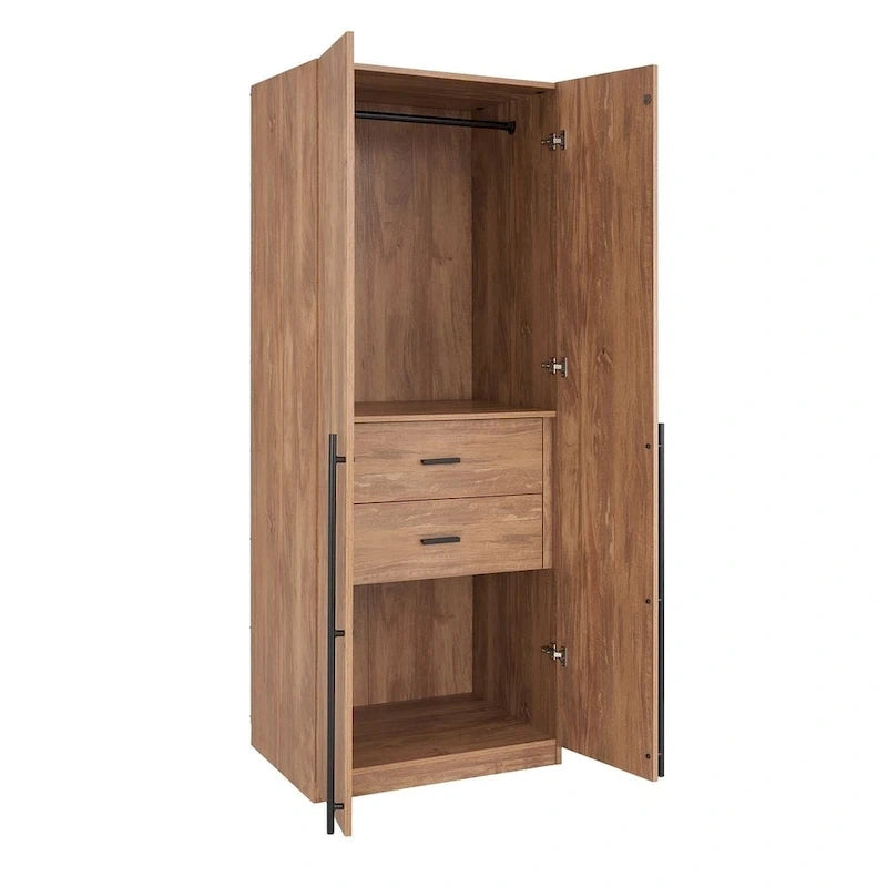 Armoire de garde-robe autoportante moderne