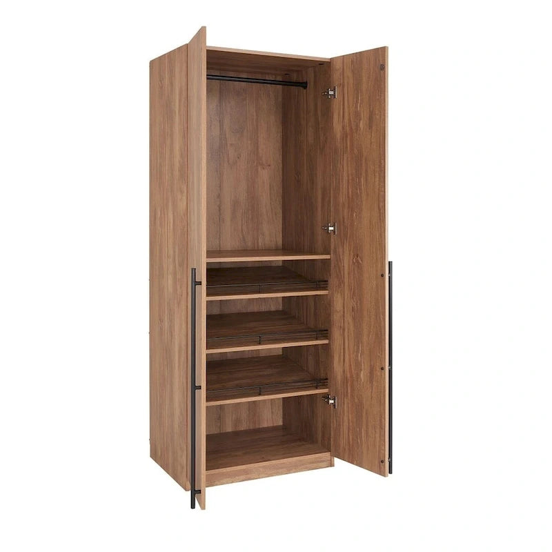 Armoire de garde-robe autoportante moderne