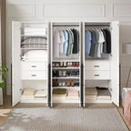 Armoire de garde-robe autoportante moderne