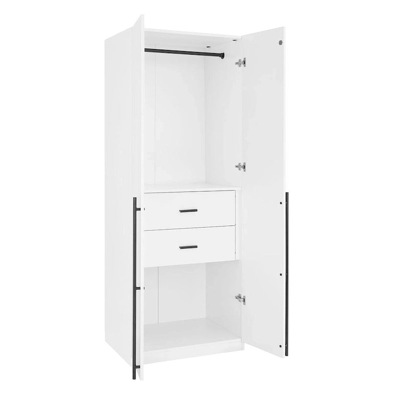 Armoire de garde-robe autoportante moderne