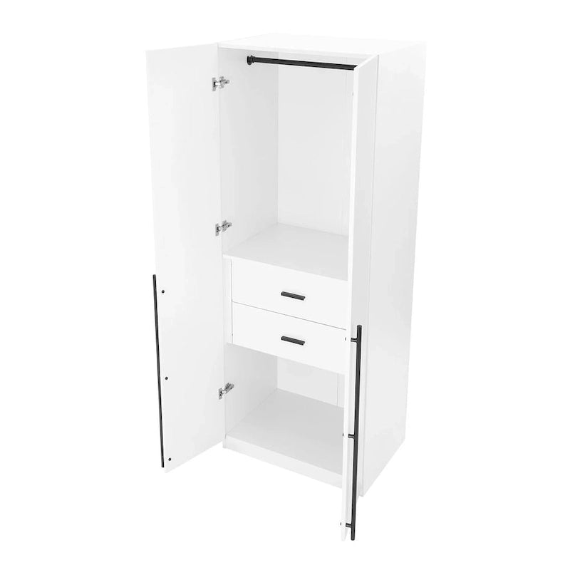 Armoire de garde-robe autoportante moderne