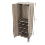 Armoire de garde-robe autoportante moderne
