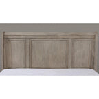 Lit traîneau et commode de rangement en bois gris de transition