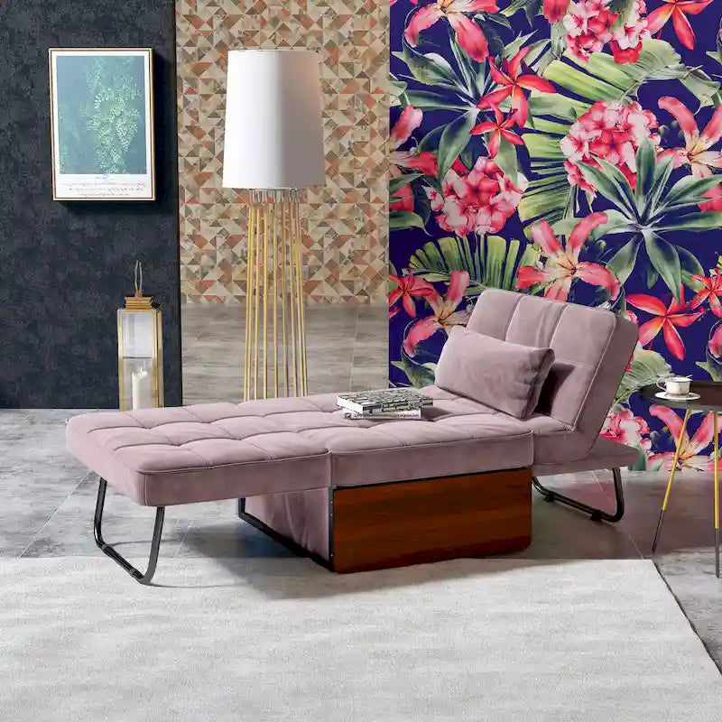 Pouf-futon convertible assemblé
