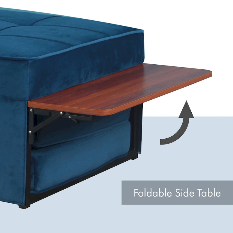 Pouf-futon convertible assemblé