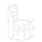 Table de salle à manger rectangulaire avec rallonge papillon et chaises de salle à manger (options de type d'assise)