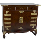 Handmade Small 3-drawer Korean Antique-style Credenza (China)