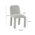 Chaise de salle à manger capitonnée